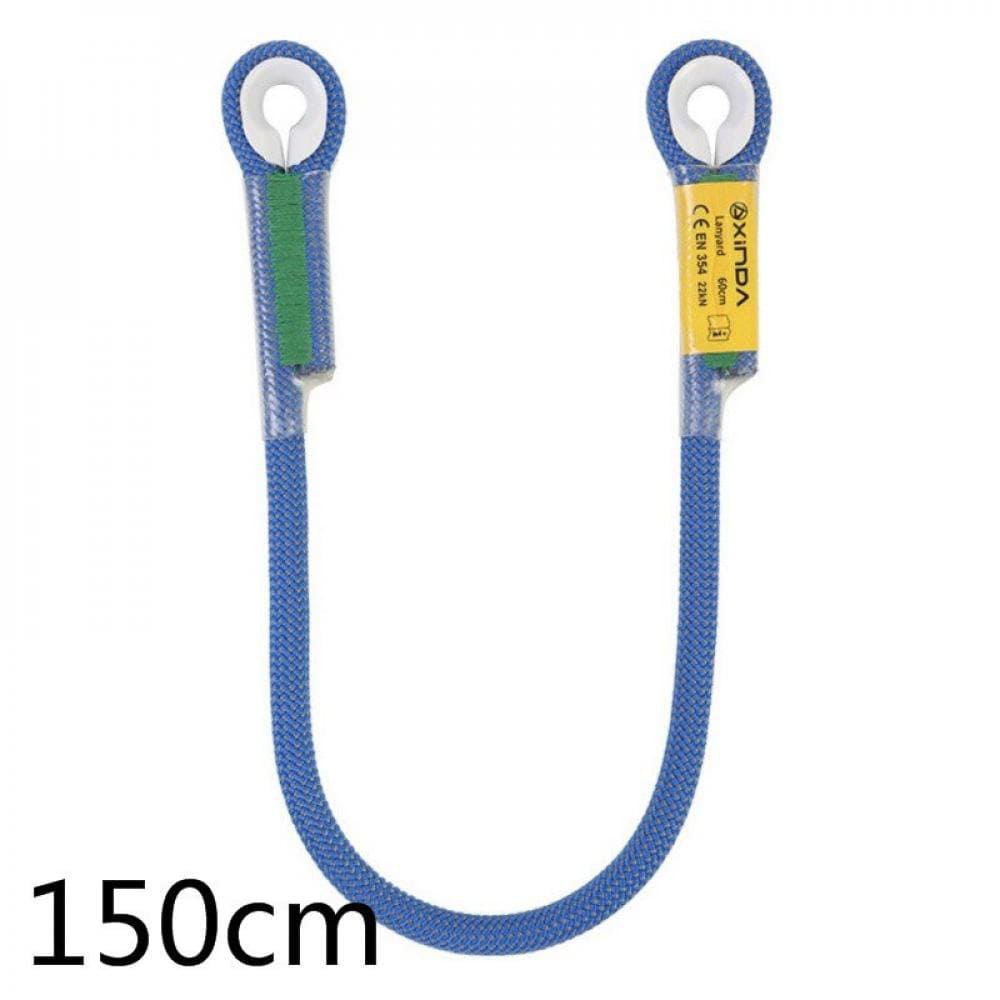 1Pc Professional Rock Climbing 10.5Mm Rescue Lanyard Protective Eye-To-Eye Sling Loop Rappelling Rope Mountaineering Accessories Orange 200Cm/78.74"