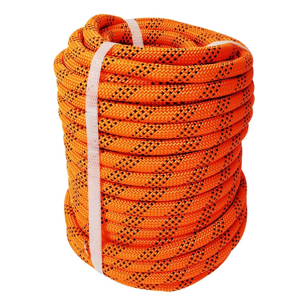 3/8" X 100 Ft Double Braid Polyester Rope 4800Lbs Breaking Strength Strong Pulling Rope for Climbing Sailing Camping Swings