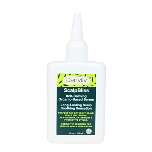 Canviiy ScalpBliss Itch-Calming Serum, Long-Lasting Soothing Scalp Moisturizer for Dry itchy Scalp, Enriched with Aloe Vera, Witch Hazel, Manuka Honey and Peppermint Oil (Organic Based)