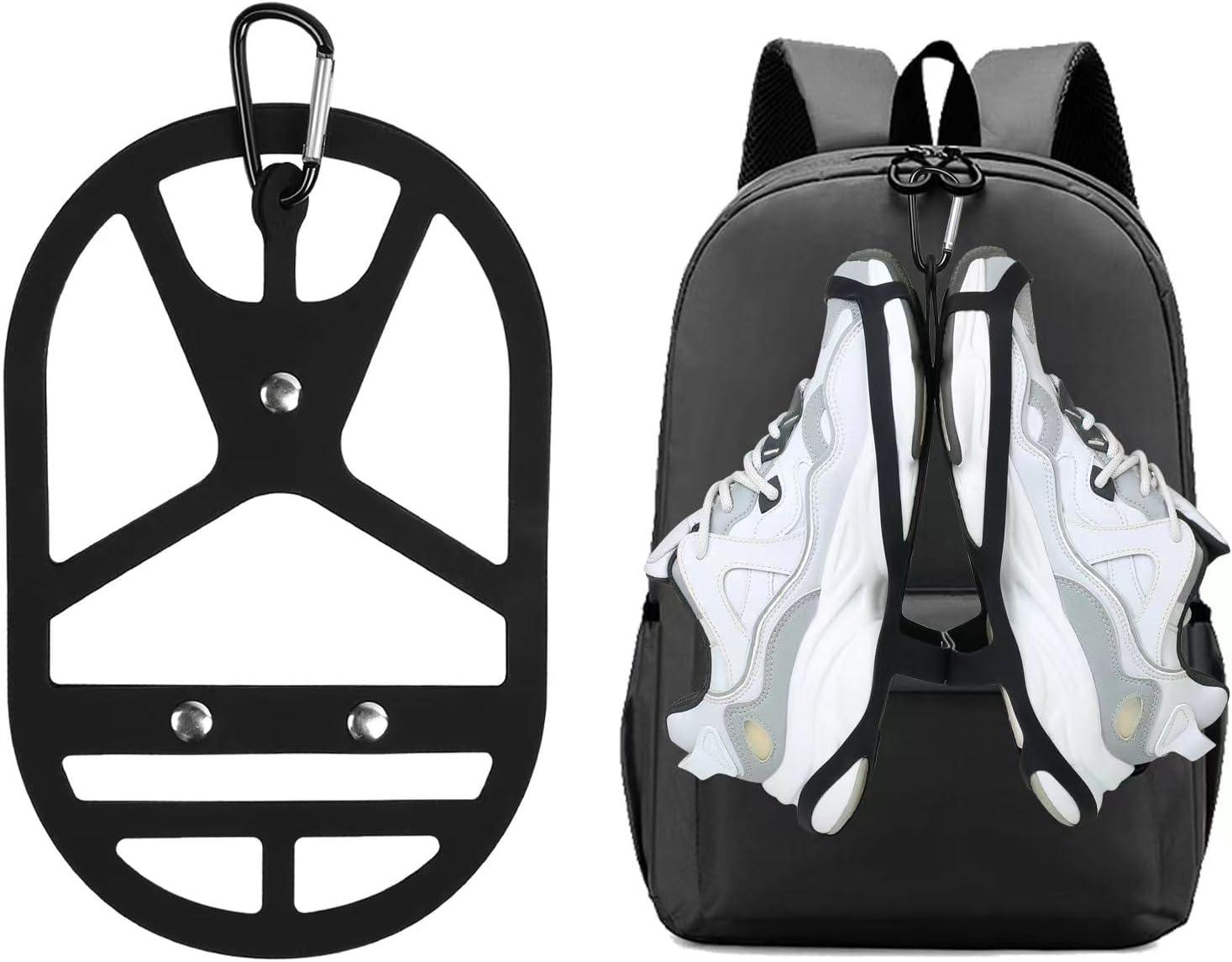 Footwear Clips Sports and Outdoor Climbing Trip,Shoe Holster Sports Accessories,Hang Extra Shoes Cleats Boots or Gear on Your Bag(Medium)