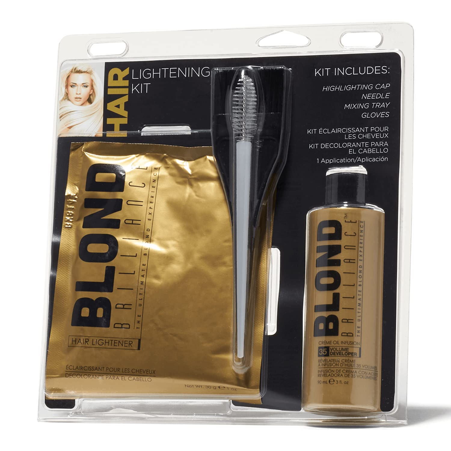 Blond Brilliance Hair Highlight Kit, 7pcs