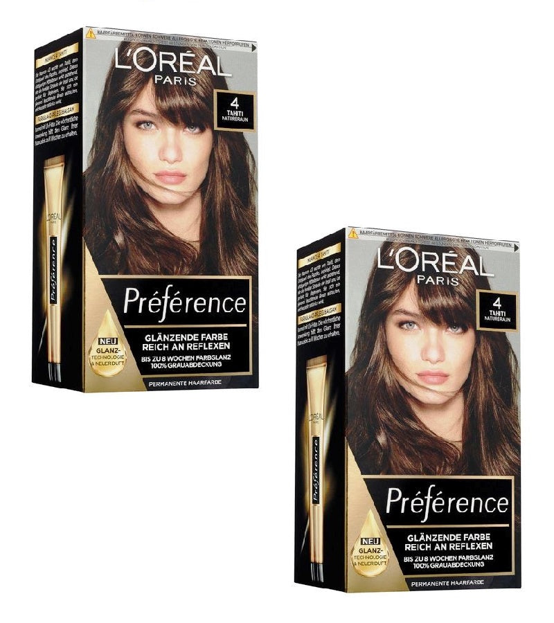 2xPack L'Oréal Paris Préférence Hair Color - 18 Varieties