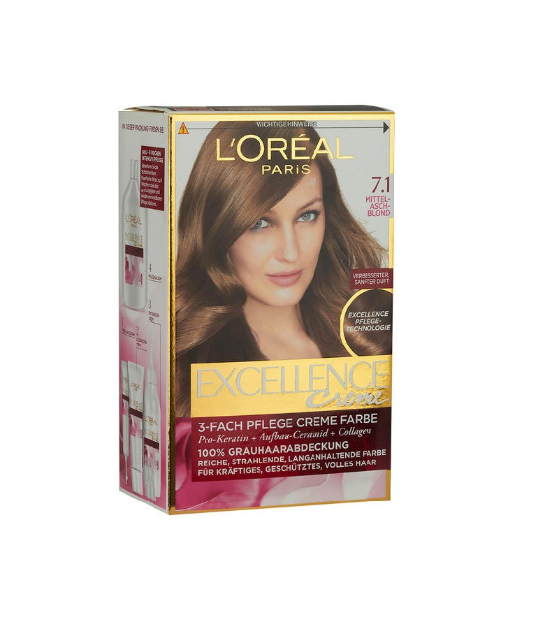 L'Oreal Paris Excellence Cream Women's Hair Color 7 Color Variations (7-10) - Eurodeal.shop