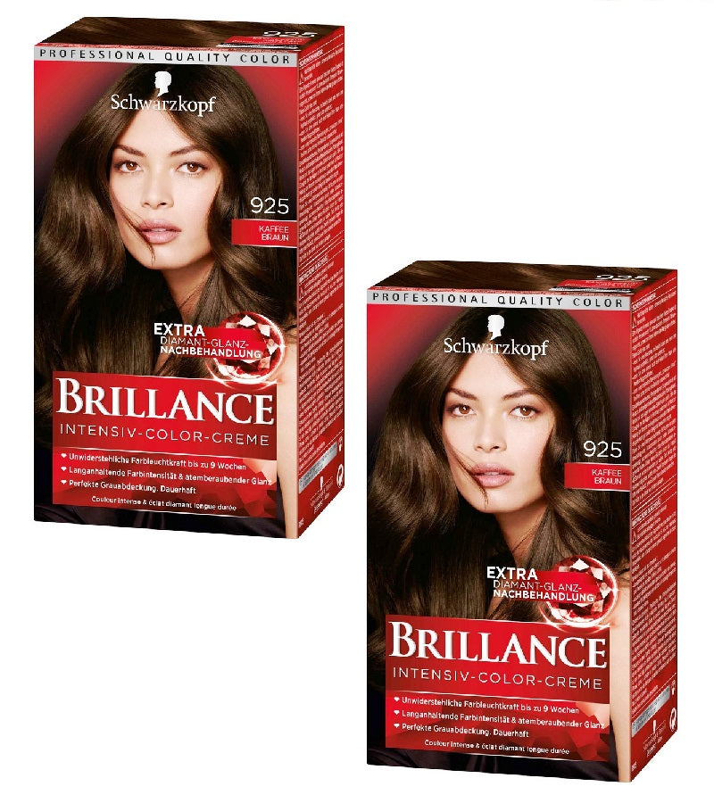 2xPack Schwarzkopf BRILLANCE Intensive Color Cream - 22 Varieties