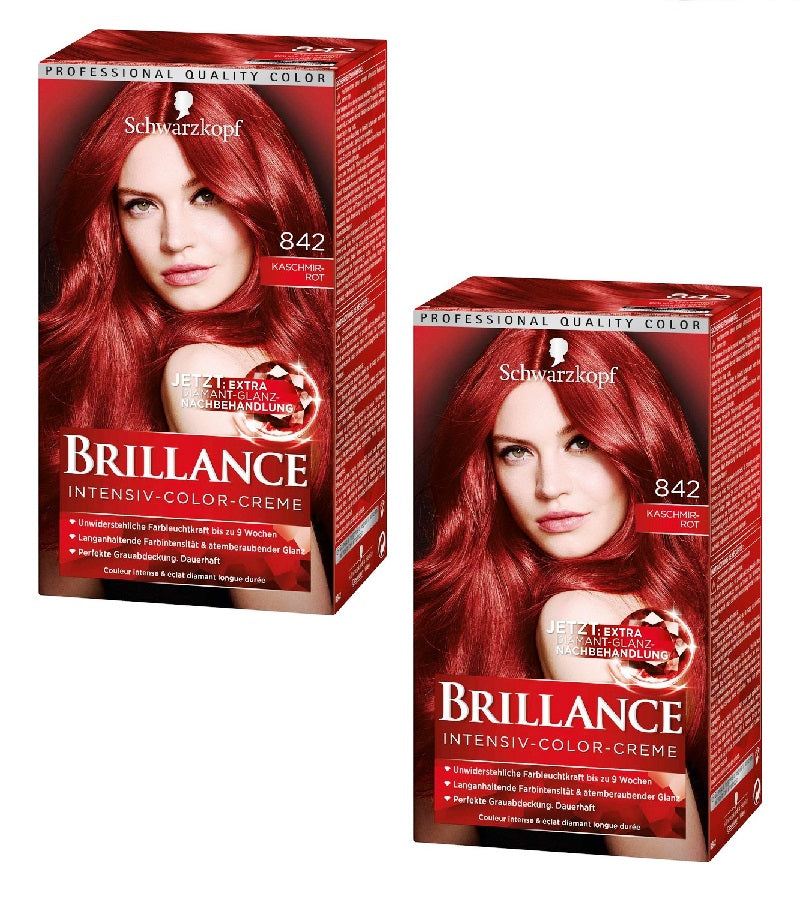 2xPack Schwarzkopf BRILLANCE Intensive Color Cream - 22 Varieties