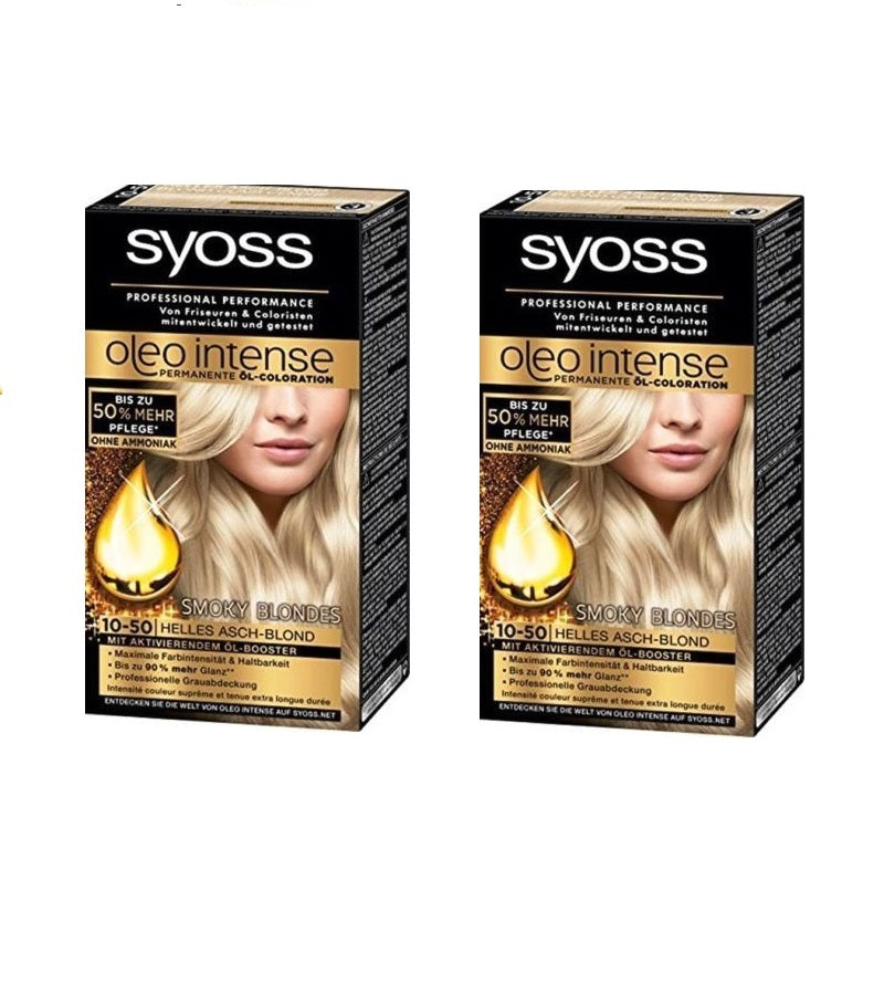 2xPacks Syoss Oleo Professional Performance Intense Oil Hair Coloration - 24 Varieties