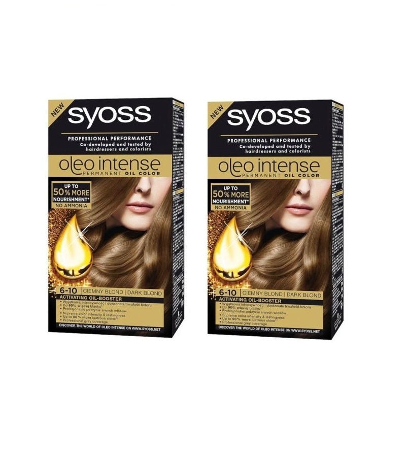 2xPacks Syoss Oleo Professional Performance Intense Oil Hair Coloration - 24 Varieties