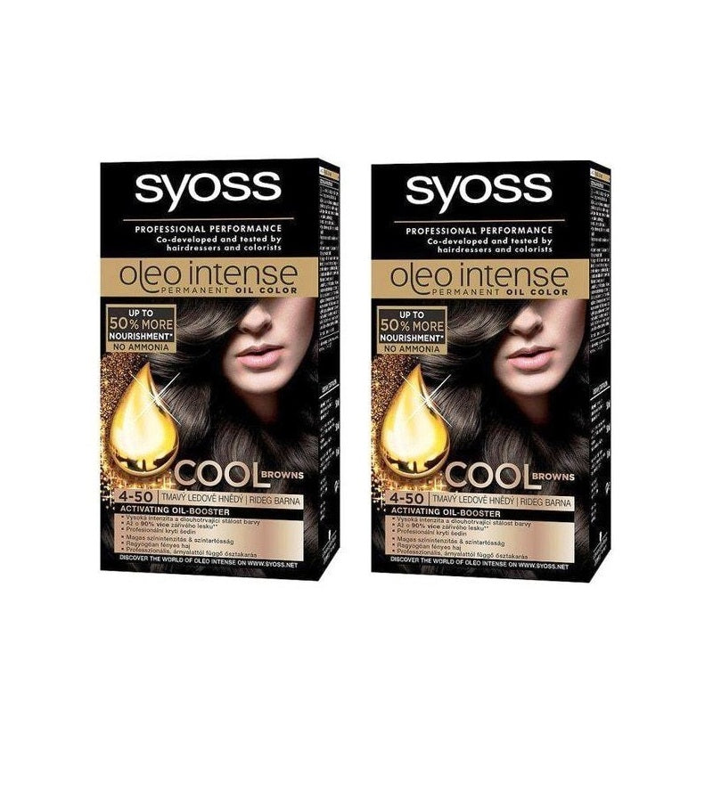 2xPacks Syoss Oleo Professional Performance Intense Oil Hair Coloration - 24 Varieties