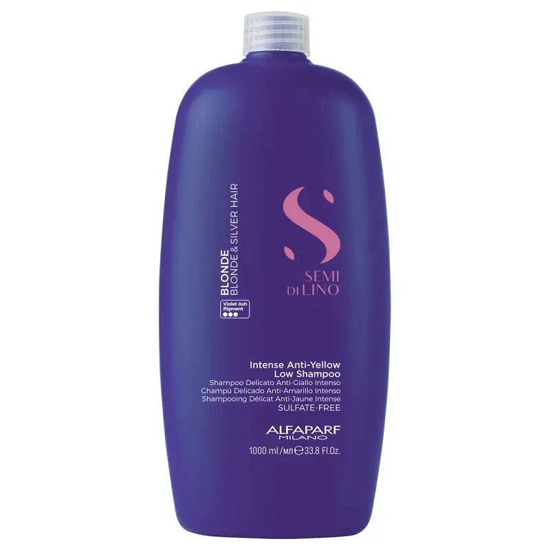 Alfaparf Milano Semi di Lino Anti Yellow Blonde Shampoo 1L / 33.8 fl oz