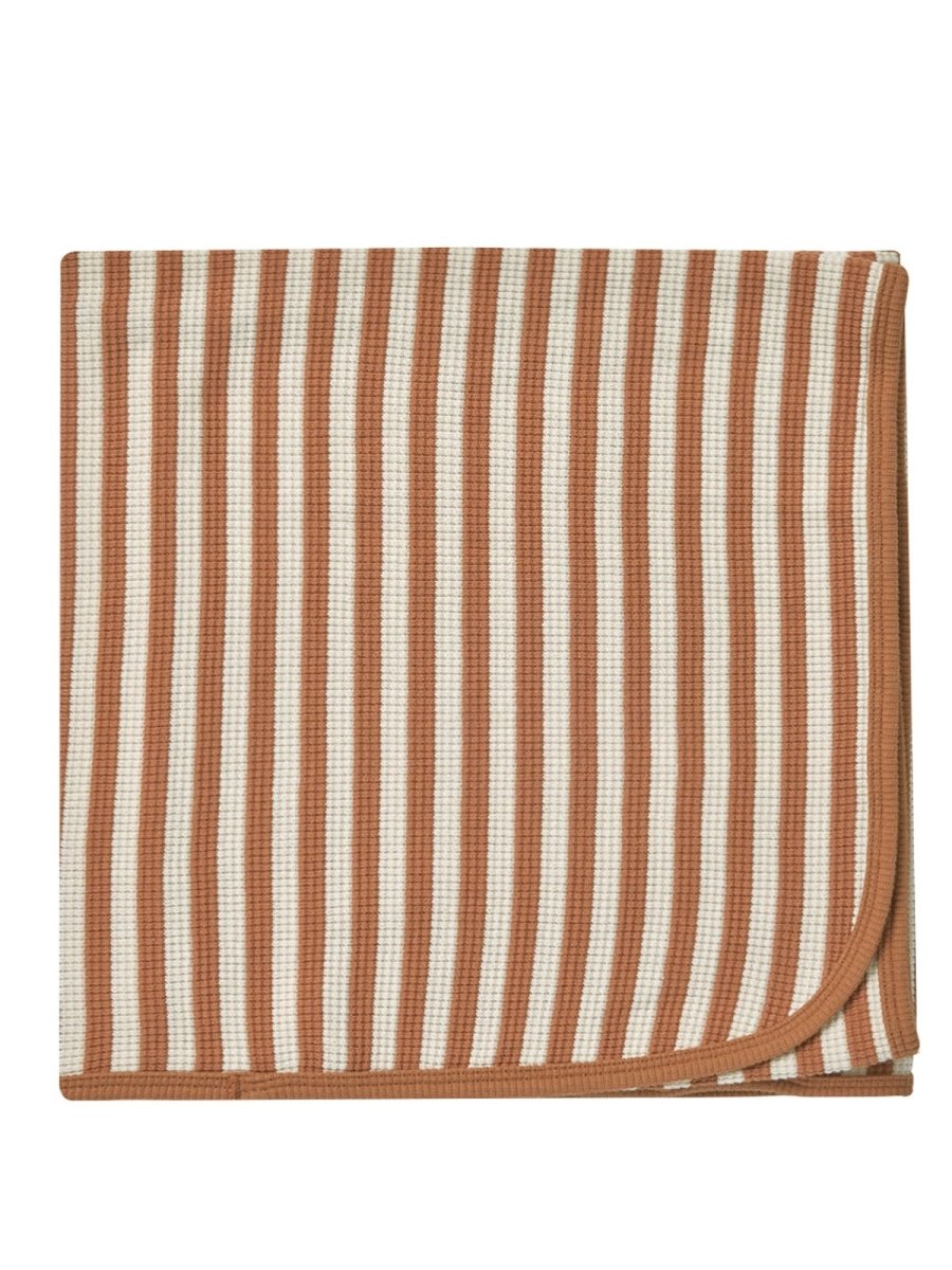 BABY BLANKET, CLAY STRIPE