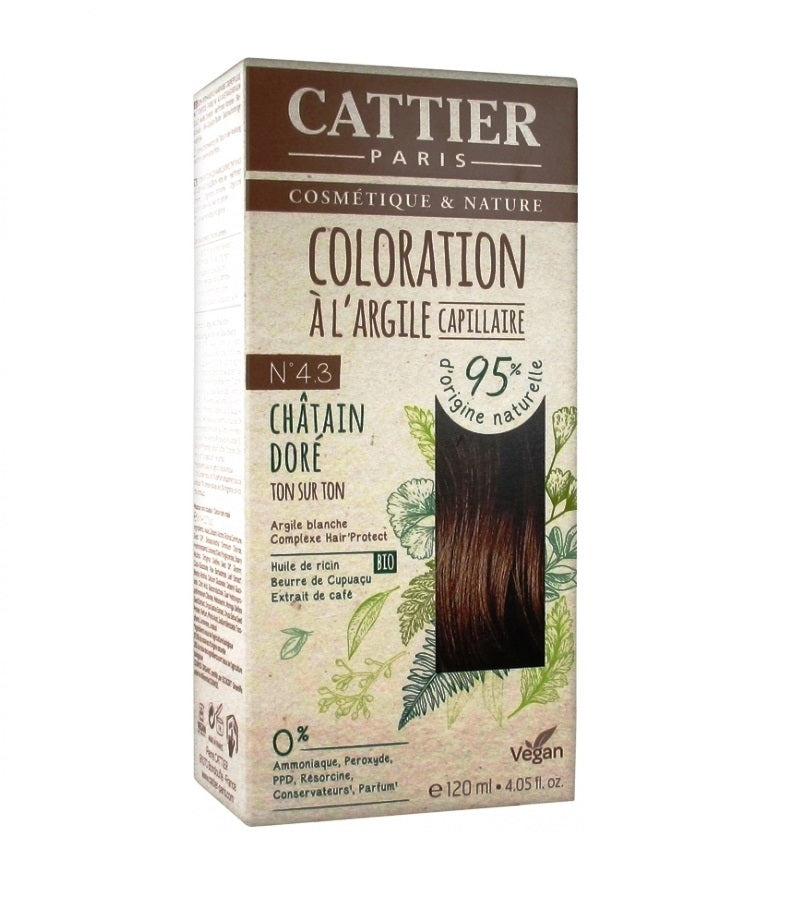 Cattier White  Clay Semi-Permanent Hair Color Kit - 20 Shades