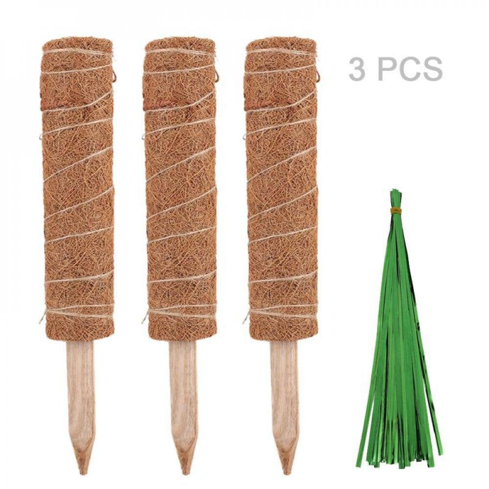 Clearance!4Pcs Plant Stand Coir Moss Totem Pole Coconut Sticks Plants Climbing Fram Greenhouse Plant Holder Garden Tools