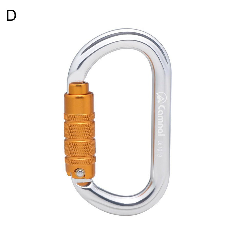 Fardo Climbing Carabiner Anti-Oxidation Wear Resistant Accessory Strong Load-Bearing D-Shaped Carabiners for Mountaineering