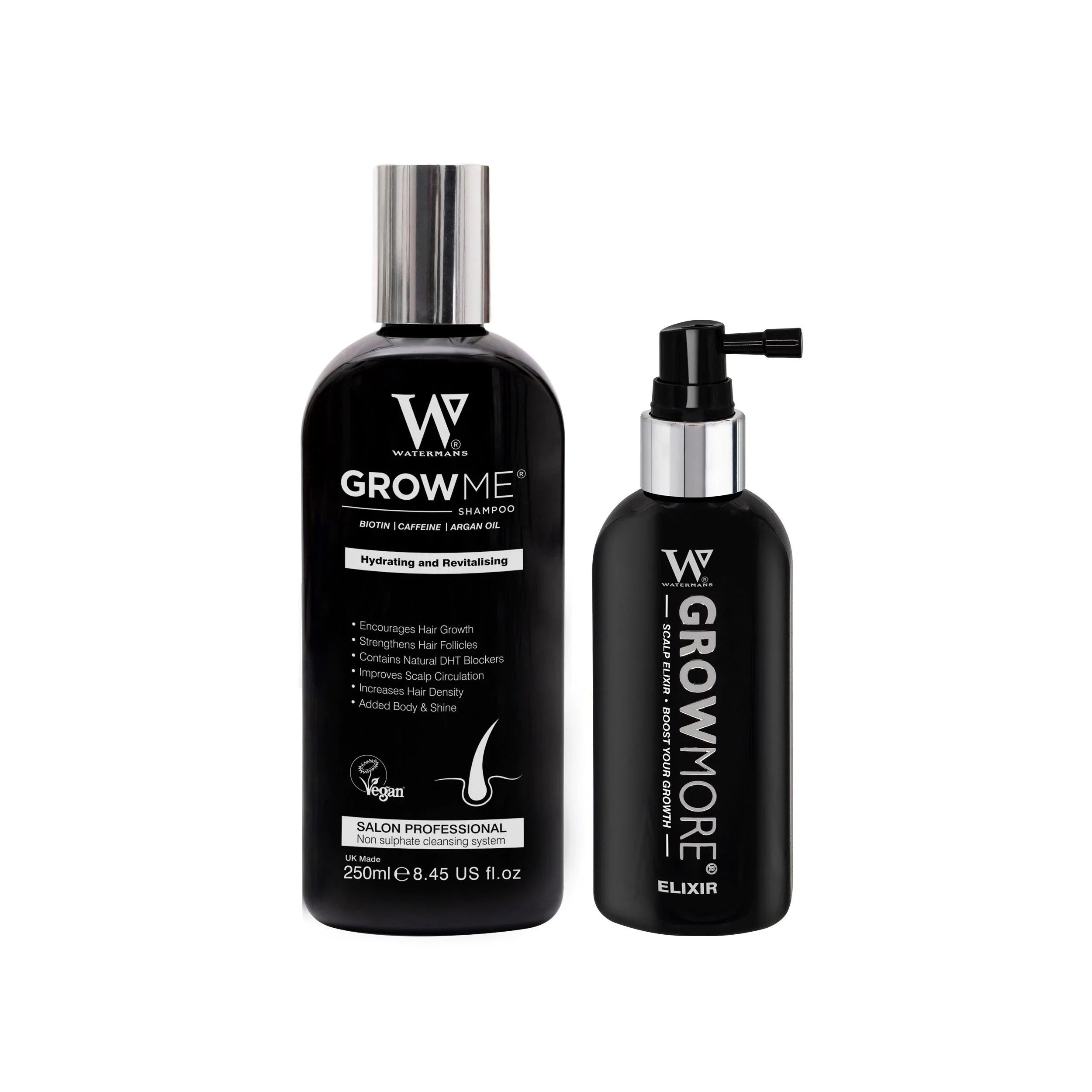 Grow Me® Shampoo & Elixir - Optimal Hair and Scalp Routine