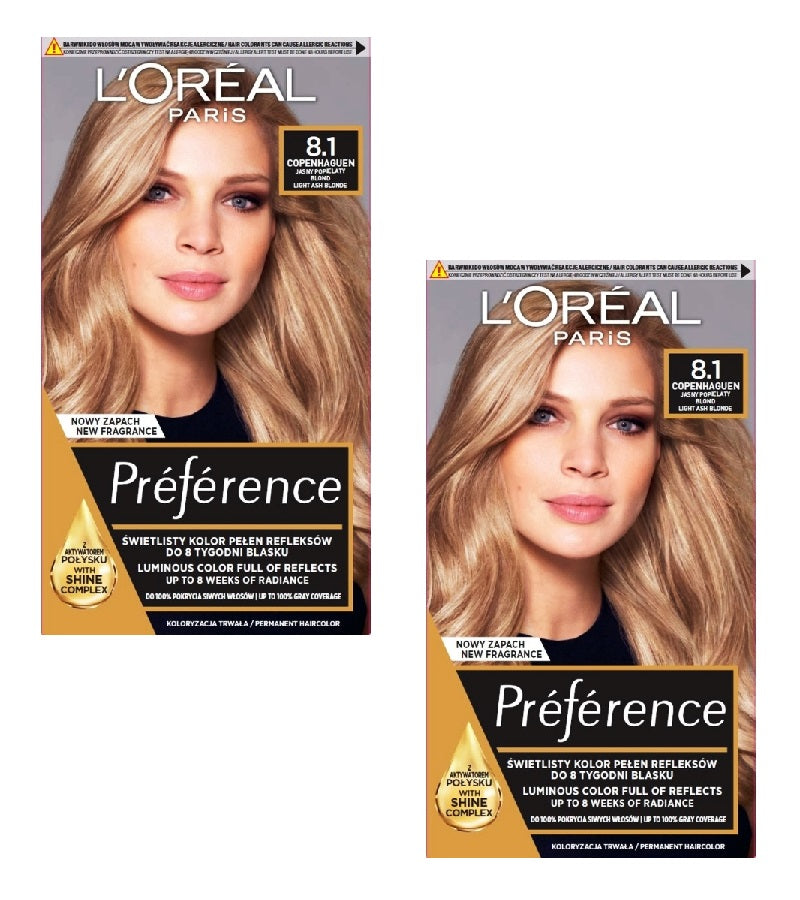 2xPack L'Oréal Paris Préférence Hair Color - 18 Varieties