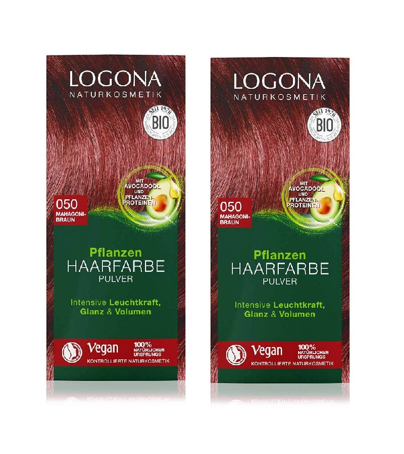 2xPacks Logona Plant Powder Vegan Hair Color for Women - 12 Varieties