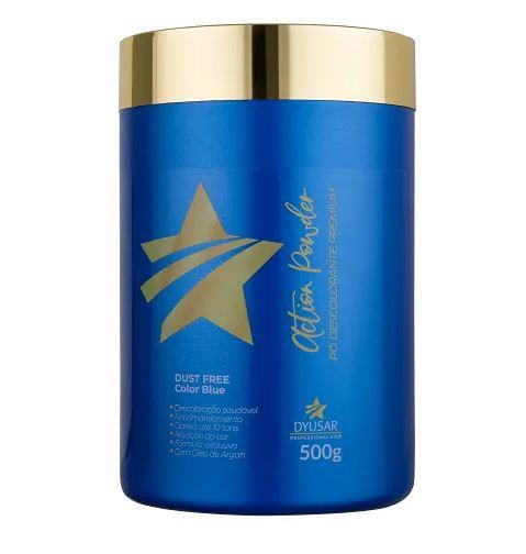 Dust Free Blue Action Powder Premium Argan Bleaching Discoloration 500g - Dyusar